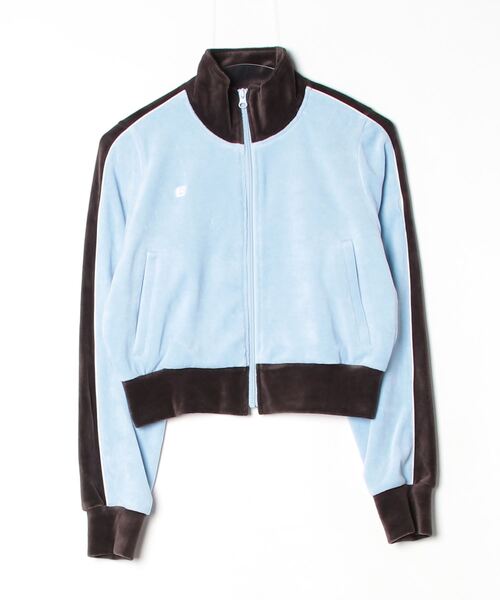 DOUBLE STANDARD CLOTHING(ダブルスタンダードクロージング)の「パシフィックヘビーベロアトラックジャケット(ブルゾン・レディース・サックスブルー/ベージュ×ブラック・38/36)」の17枚目の写真