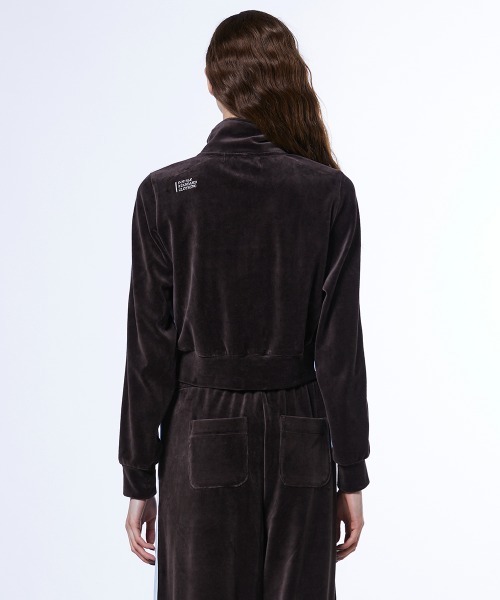 DOUBLE STANDARD CLOTHING(ダブルスタンダードクロージング)の「パシフィックヘビーベロアトラックジャケット(ブルゾン・レディース・サックスブルー/ベージュ×ブラック・38/36)」の5枚目の写真