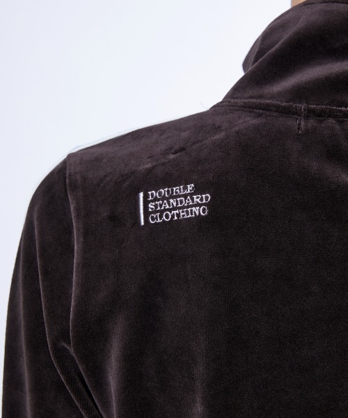 DOUBLE STANDARD CLOTHING(ダブルスタンダードクロージング)の「パシフィックヘビーベロアトラックジャケット(ブルゾン・レディース・サックスブルー/ベージュ×ブラック・38/36)」の10枚目の写真