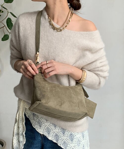 DouDou（ドゥドゥ）の「2WAYショルダーバッグ（ショルダーバッグ・レディース・キャメル/カーキ・FREE）」の3枚目の写真