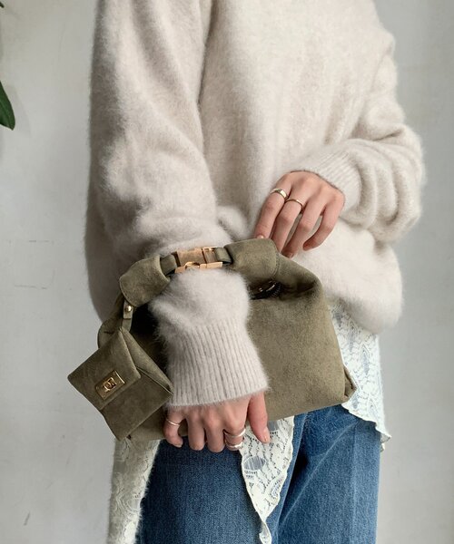 DouDou（ドゥドゥ）の「2WAYショルダーバッグ（ショルダーバッグ・レディース・キャメル/カーキ・FREE）」の4枚目の写真