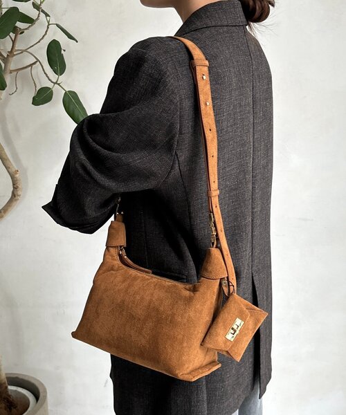 DouDou（ドゥドゥ）の「2WAYショルダーバッグ（ショルダーバッグ・レディース・キャメル/カーキ・FREE）」の10枚目の写真