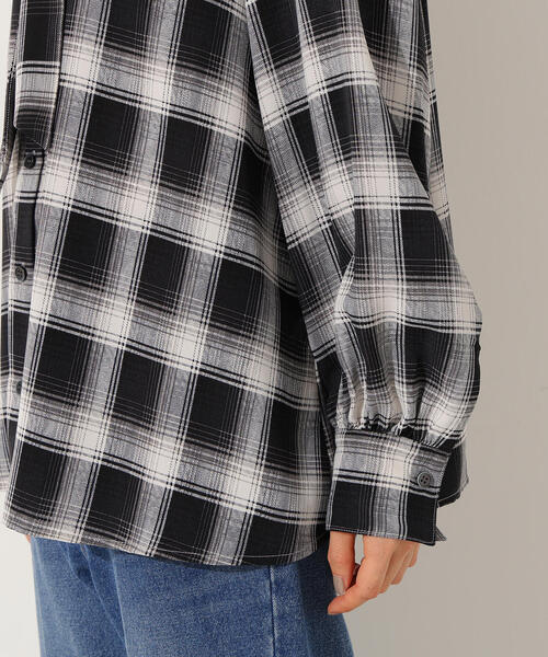 N.（N. Natural Beauty Basic）（エヌエヌナチュラルビューティーベーシック）の「チェックボウタイブラウス（シャツ/ブラウス・レディース・ブラック/ブラウン・MEDIUM）」の22枚目の写真