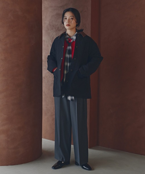 N.（N. Natural Beauty Basic）（エヌエヌナチュラルビューティーベーシック）の「チェックボウタイブラウス（シャツ/ブラウス・レディース・ブラック/ブラウン・MEDIUM）」の7枚目の写真