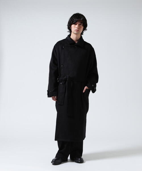 GEN_DAI（ゲンダイ）の「GEN_DAI/ゲンダイ/WOOL WRAP COAT（トレンチコート・メンズ・ブラック・0/1）」の12枚目の写真