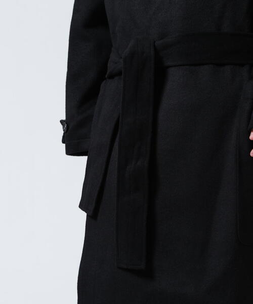 GEN_DAI（ゲンダイ）の「GEN_DAI/ゲンダイ/WOOL WRAP COAT（トレンチコート・メンズ・ブラック・0/1）」の4枚目の写真