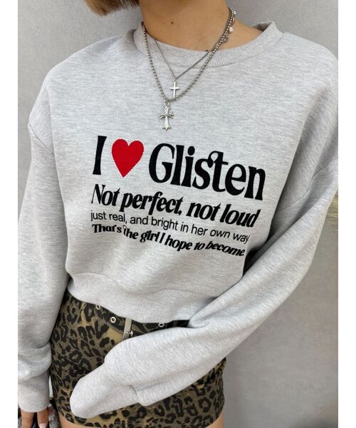 EVRIS（エヴリス）の「【裏起毛】グラフィックショートスウェット（スウェット・レディース・グリーン/グレー/ブラック・FREE）」の6枚目の写真