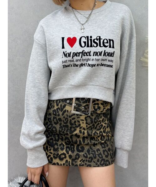 EVRIS（エヴリス）の「【裏起毛】グラフィックショートスウェット（スウェット・レディース・グリーン/グレー/ブラック・FREE）」の7枚目の写真