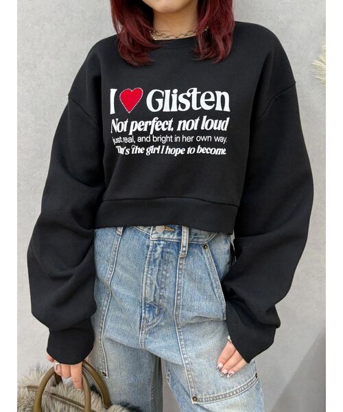 EVRIS（エヴリス）の「【裏起毛】グラフィックショートスウェット（スウェット・レディース・グリーン/グレー/ブラック・FREE）」の13枚目の写真