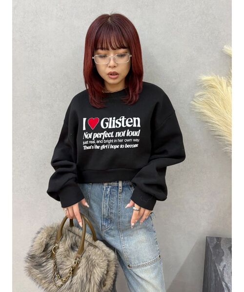 EVRIS（エヴリス）の「【裏起毛】グラフィックショートスウェット（スウェット・レディース・グリーン/グレー/ブラック・FREE）」の14枚目の写真