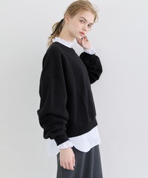 coca（coca） | ヘビーウェイト裏起毛ビンテージ加工無地スウェット(スウェット)