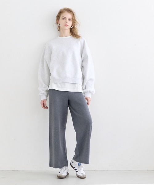 coca（coca）（コカ）の「ヘビーウェイト裏起毛ビンテージ加工無地スウェット（スウェット・レディース・ブラック/ライトベージュ/ライトピンク/ライトグレー・L/M/S/XL）」の6枚目の写真