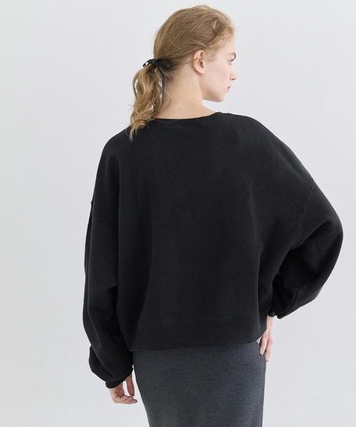 coca（coca）（コカ）の「ヘビーウェイト裏起毛ビンテージ加工無地スウェット（スウェット・レディース・ブラック/ライトベージュ/ライトピンク/ライトグレー・L/M/S/XL）」の20枚目の写真