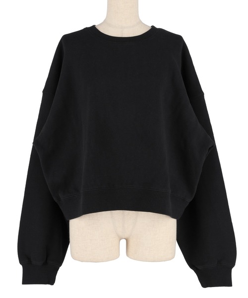 coca（coca）（コカ）の「ヘビーウェイト裏起毛ビンテージ加工無地スウェット（スウェット・レディース・ブラック/ライトベージュ/ライトピンク/ライトグレー・L/M/S/XL）」の15枚目の写真