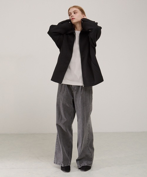 EMMA CLOTHES（エマクローズ）の「テックメルトンジップアップCPOジャケット（その他アウター・メンズ・ダークブラウン/ブラック/チャコール/ダークネイビー・S/L/M）」の12枚目の写真