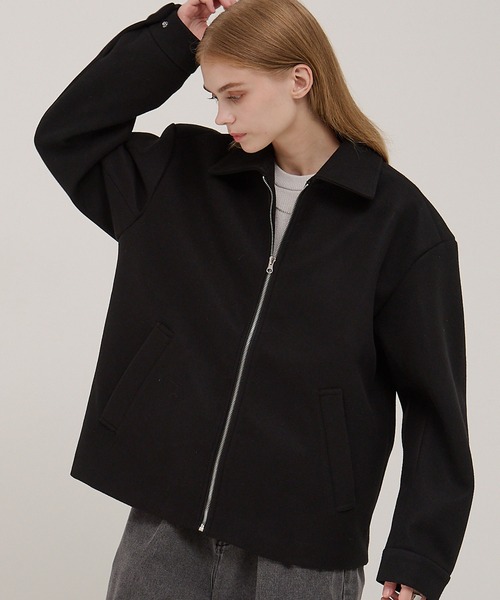 EMMA CLOTHES（エマクローズ）の「テックメルトンジップアップCPOジャケット（その他アウター・メンズ・ダークブラウン/ブラック/チャコール/ダークネイビー・S/L/M）」の13枚目の写真