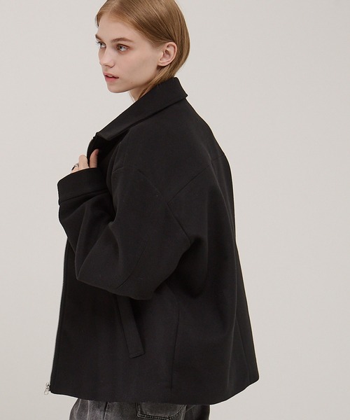 EMMA CLOTHES（エマクローズ）の「テックメルトンジップアップCPOジャケット（その他アウター・メンズ・ダークブラウン/ブラック/チャコール/ダークネイビー・S/L/M）」の16枚目の写真