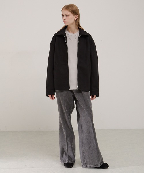 EMMA CLOTHES（エマクローズ）の「テックメルトンジップアップCPOジャケット（その他アウター・メンズ・ダークブラウン/ブラック/チャコール/ダークネイビー・S/L/M）」の18枚目の写真