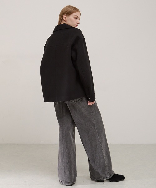 EMMA CLOTHES（エマクローズ）の「テックメルトンジップアップCPOジャケット（その他アウター・メンズ・ダークブラウン/ブラック/チャコール/ダークネイビー・S/L/M）」の20枚目の写真