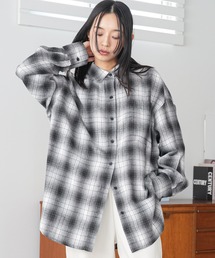 オーバーサイズチェックシャツ