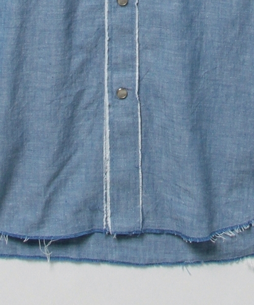 BEAMS(ビームス)の「◇VAPORIZE / シャンブレー ウエスタンシャツ(シャツ/ブラウス・メンズ・ブラック/ライトブルー・MEDIUM/SMALL/LARGE)」の16枚目の写真