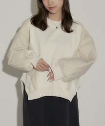 H.TOKYO（エイチトウキョウ）の「キルティング切り替えクルースウェット（スウェット）」