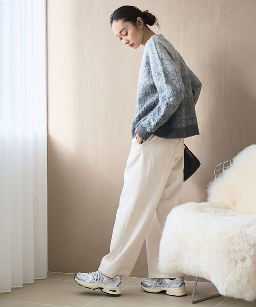 PENNEYS(ぺニーズ)の「【PENNEYS(ぺニーズ)別注】 グラデ起毛シャギーニット(ニット/セーター・レディース・オレンジ/グレー/ライトブルー・FREE)」の16枚目の写真