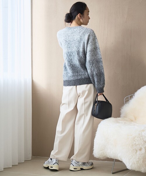 PENNEYS(ぺニーズ)の「【PENNEYS(ぺニーズ)別注】 グラデ起毛シャギーニット(ニット/セーター・レディース・オレンジ/グレー/ライトブルー・FREE)」の17枚目の写真
