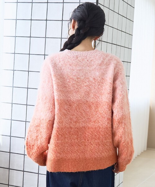 PENNEYS(ぺニーズ)の「【PENNEYS(ぺニーズ)別注】 グラデ起毛シャギーニット(ニット/セーター・レディース・オレンジ/グレー/ライトブルー・FREE)」の21枚目の写真