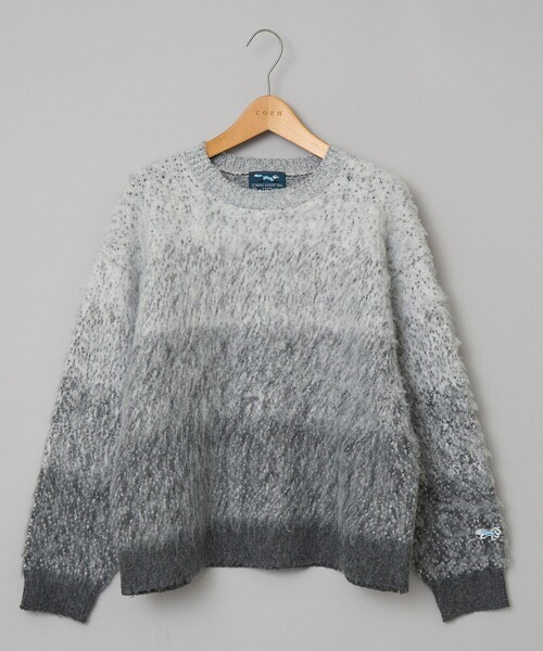 PENNEYS(ぺニーズ)の「【PENNEYS(ぺニーズ)別注】 グラデ起毛シャギーニット(ニット/セーター・レディース・オレンジ/グレー/ライトブルー・FREE)」の6枚目の写真