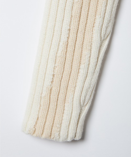 leinwande（ラインヴァンド）の「Landscape Intarsia Knit Top（ニット/セーター・レディース・ホワイト/ブラウン/ブラック・ONE SIZE）」の8枚目の写真