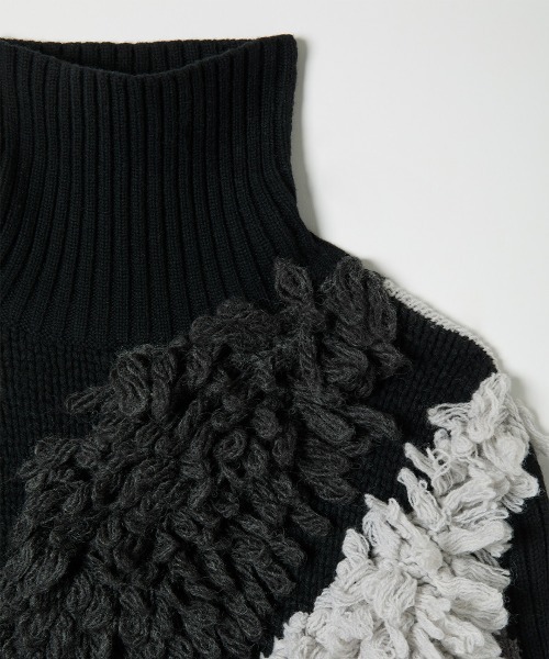 leinwande（ラインヴァンド）の「Landscape Intarsia Knit Top（ニット/セーター・レディース・ホワイト/ブラウン/ブラック・ONE SIZE）」の10枚目の写真