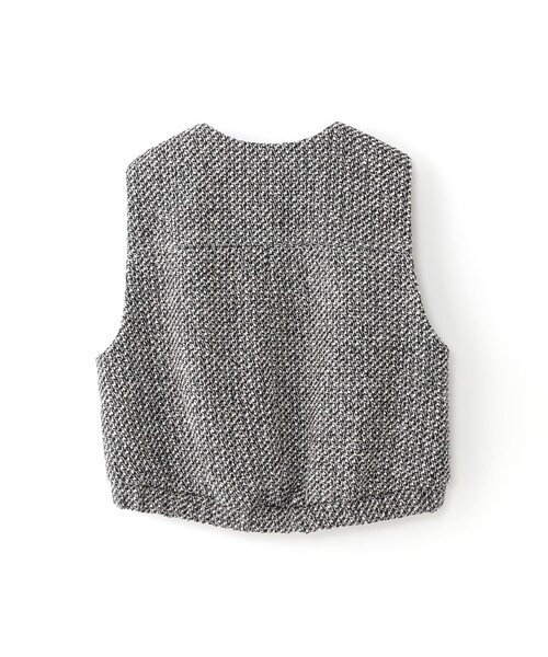 CAST:(キャストコロン)の「【CAST COLON】ツィードベスト(ベスト・レディース・ブラック・S/M)」の8枚目の写真