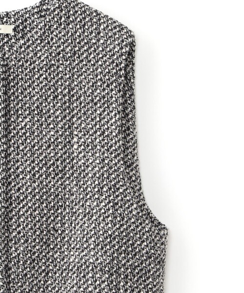 CAST:(キャストコロン)の「【CAST COLON】ツィードベスト(ベスト・レディース・ブラック・S/M)」の10枚目の写真