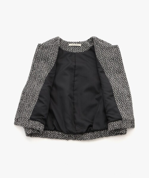 CAST:(キャストコロン)の「【CAST COLON】ツィードベスト(ベスト・レディース・ブラック・S/M)」の13枚目の写真