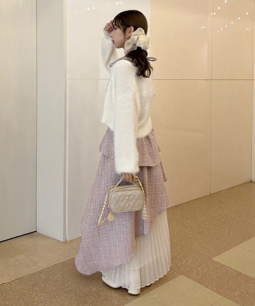 LouLoumei】ツイードセットアップ（ワンピース）｜one after another