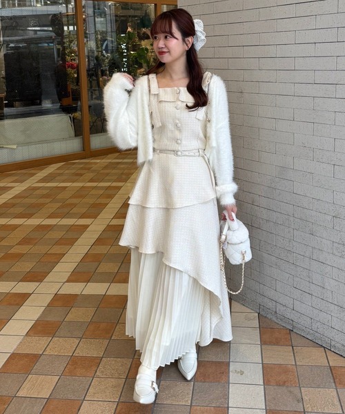 LouLoumei】ツイードセットアップ（アンサンブル）｜one after another