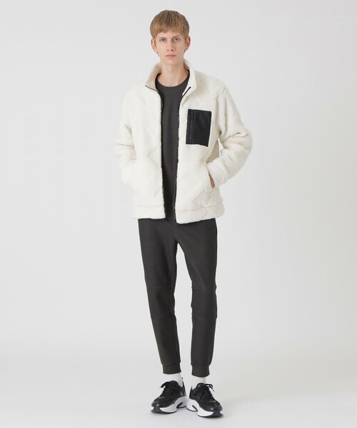 セール】【BLACK lab.】シャドーチェックボアブルゾン（ブルゾン