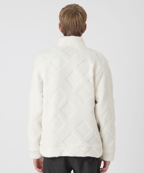 BLACK LABEL CRESTBRIDGE(ブラックレーベル・クレストブリッジ)の「【BLACK lab.】シャドーチェックボアブルゾン(ブルゾン・メンズ・オフホワイト/ブラック・M/L/XL)」の6枚目の写真