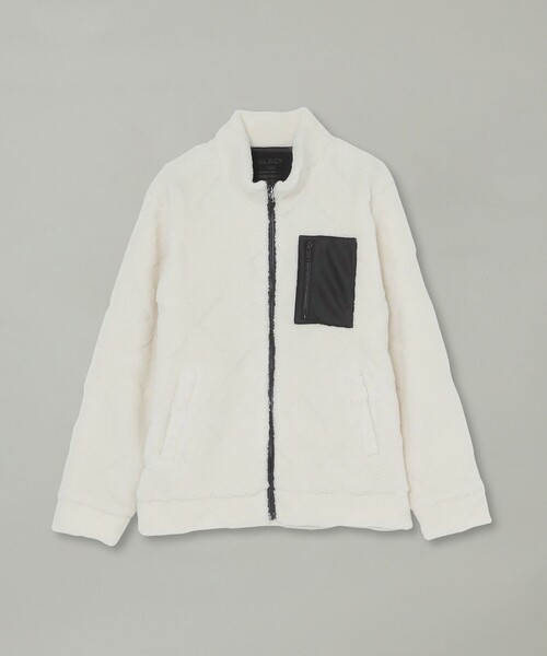 BLACK LABEL CRESTBRIDGE(ブラックレーベル・クレストブリッジ)の「【BLACK lab.】シャドーチェックボアブルゾン(ブルゾン・メンズ・オフホワイト/ブラック・M/L/XL)」の8枚目の写真