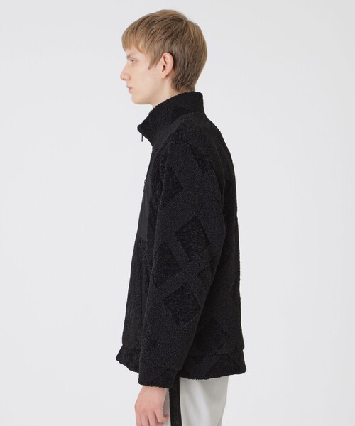 BLACK LABEL CRESTBRIDGE(ブラックレーベル・クレストブリッジ)の「【BLACK lab.】シャドーチェックボアブルゾン(ブルゾン・メンズ・オフホワイト/ブラック・M/L/XL)」の11枚目の写真