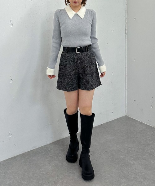 セール】ベルト付ツイードショートパンツ（その他パンツ）｜archives