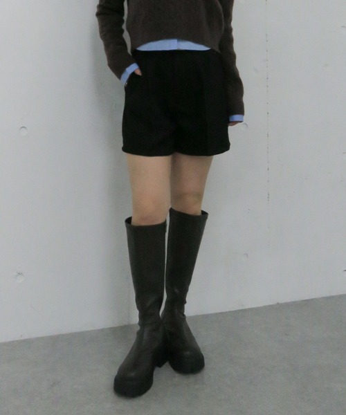 archives（アルシーヴ）の「ベルト付ツイードショートパンツ（その他パンツ・レディース・チャコールグレー/ブラック・MEDIUM）」の19枚目の写真