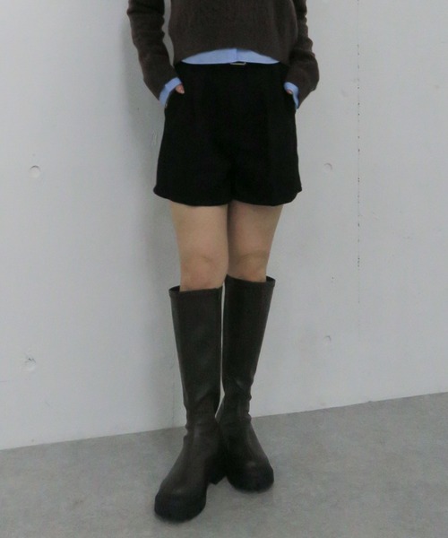 archives（アルシーヴ）の「ベルト付ツイードショートパンツ（その他パンツ・レディース・チャコールグレー/ブラック・MEDIUM）」の20枚目の写真