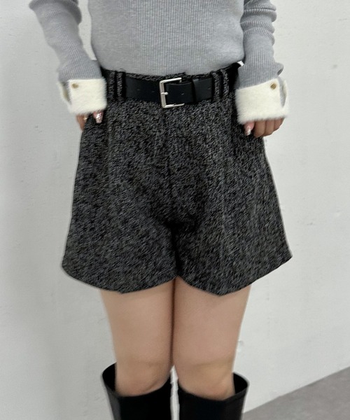 セール】ベルト付ツイードショートパンツ（その他パンツ）｜archives