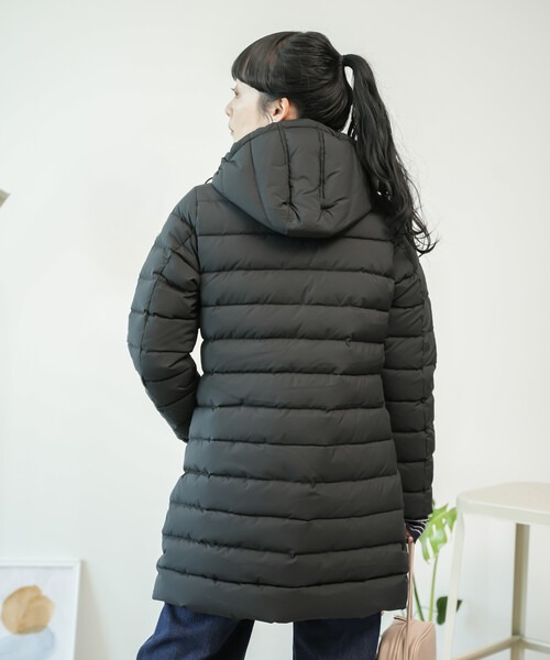 FREAK'S STORE(フリークスストア)の「PYRENEX/ピレネックス SPOUTNIC LONG SOFT 2 / スプートニックロングソフト2 / HWU063(ダウンジャケット/コート・レディース・ブラック/ネイビー・36/38/40)」の4枚目の写真