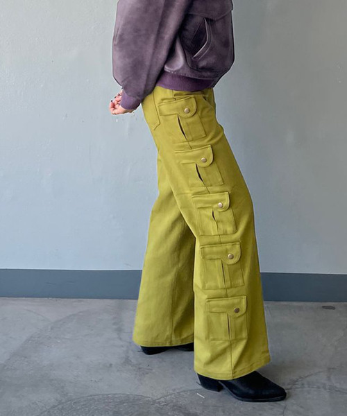 Oriens JOURNAL STANDARD(オリエンス ジャーナルスタンダード)の「ポケットデザインパンツ(その他パンツ・レディース・ベージュ/ライトグリーン・36/38)」の2枚目の写真