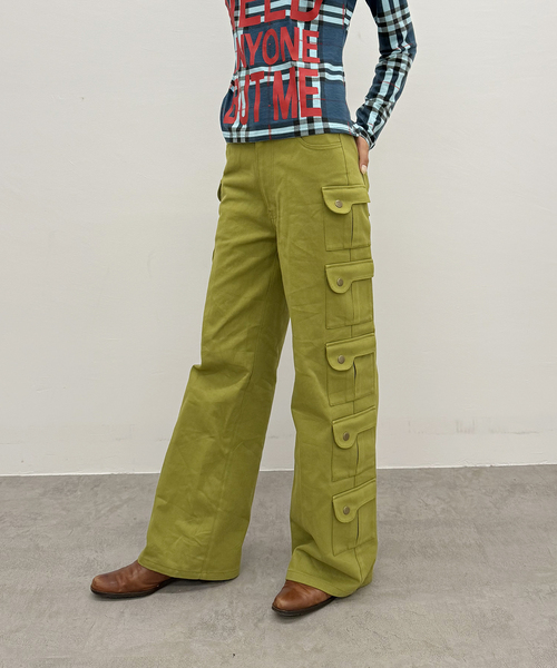 Oriens JOURNAL STANDARD(オリエンス ジャーナルスタンダード)の「ポケットデザインパンツ(その他パンツ・レディース・ベージュ/ライトグリーン・36/38)」の4枚目の写真