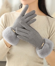 Miniministore（ミニミニストア）の「裏起毛ファー手袋冬 防風保温 スマホ対応（手袋）」