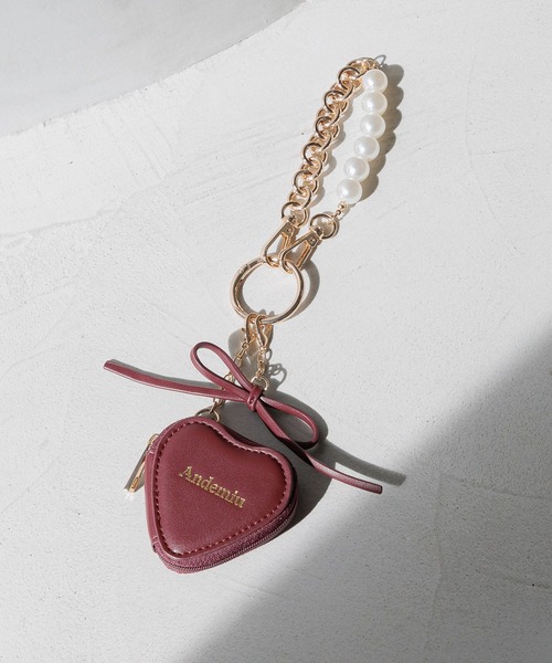 Andemiu(アンデミュウ)の「ハート&パールチャーム610578(チャーム・レディース・ブラック/ボルドー・FREE)」の17枚目の写真